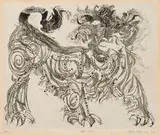Misch Kohn, Little Lion, 1958, Sugar lift aquatint