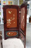 Asian Style, Two panel upholstered screen, 20th Century