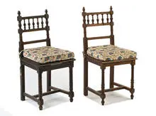 Aesthetic Style, Group of 8 side chairs, 19th Century