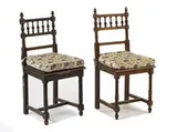Aesthetic Style, Group of 8 side chairs, 19th Century