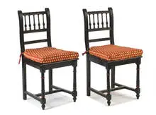 Aesthetic Style, Pair of side chairs, 19th Century