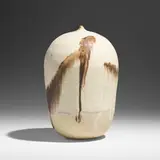 Untitled by Toshiko Takaezu, c. 1992, glazed porcelain, sold May 2023