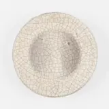 Glen Lukens, Low bowl, c. 1940, crackle-glazed earthenware