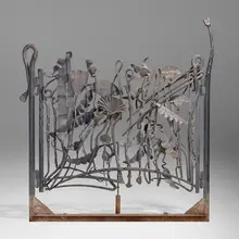 Garden Gate #1 by Albert Paley, 1990, forged, fabricated, and painted steel, sold May 2023