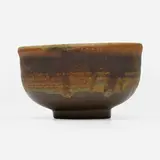 Tea bowl by Toshiko Takaezu, c. 1985, glazed stoneware, sold May 2023