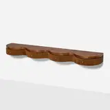 Emmanuelle Simon, Ary wall-mounted console 4 waves, c. 2020, oak burl