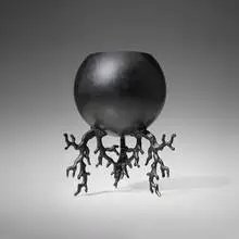 Planter by Hervé van der Straeten, 2006, patinated bronze, sold Oct 2025