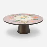 Grillo Demo, Almond Blossom coffee table, 2000, glass tiles, gold leaf over wood, painted steel, painted steel and cast iron