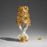 Katie Stout, Slamp table lamp, 2019, painted and gilt ceramic
