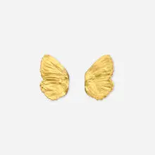Papillon earclips by Claude Lalanne, c. 1985, gilt bronze, sold Oct 2025