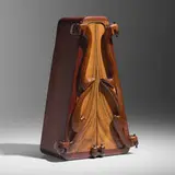 Robert and Joanne Herzog, Jewelry cabinet, 1980, carved ebony, cocobolo, zebrawood