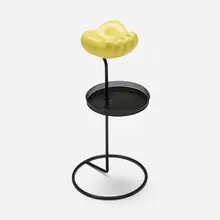 Ash stand by Mathieu Matégot and Georges Jouve, c. 1950, glazed stoneware, painted steel, sold Oct 2025