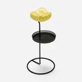 Mathieu Matégot and Georges Jouve, Ash stand, c. 1950, glazed stoneware, painted steel