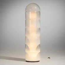 Carlo Nason, Sfumato floor lamp, model LT 316, 1969, glass, lacquered steel