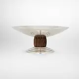 Jean E Puiforcat, Tazza, c. 1935, sterling silver, rosewood