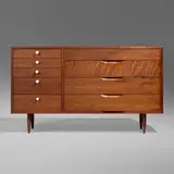 Phillip Lloyd Powell, Cabinet, c. 1960, walnut, lacquered wood