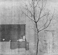 Tree and Wall, Philadelphia by Arnold Newman, 1941, Früher Silbergelatineabzug, sold Nov 2014