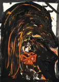 Die Flugechsengouvernante Maulo by Jonathan Meese, 2004, Öl auf Leinwand, sold Nov 2013
