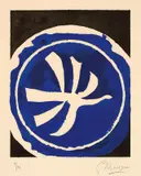 Georges Braque, L'oiseau blanc, 1961, Farblithographie auf Arches-Velin