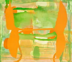 Ohne Titel by Olav Christopher Jenssen, 1995, Acryl auf Leinwand, sold Feb 2022