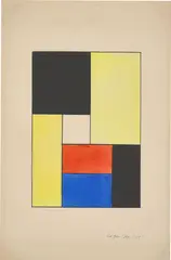 Peter Röhl, Ohne Titel, 1925, Gouache auf Papier