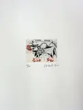 Brigitte Coudrain, Nachtlegenden aus der Vendée, 1964, Folio with signed etchings on BFK Rives paper in cloth clamshell box