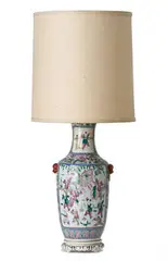 Asian Style, Group of three table lamps, 20th Century