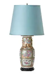Asian Style, Pair of table lamps, 20th Century