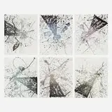 Sam Francis, Living in Our Own Light (SF-251), 1976, lithograph in colors on Arches 88 in six parts
