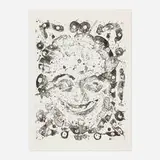 Sam Francis, Self-Portrait (SF-051), 1976, lithograph on BFK Rives