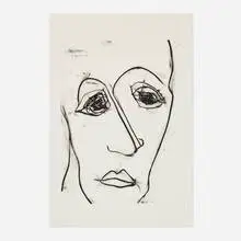 Sam Francis, Self-Portrait (SF-08), 1973, lithograph on Arches Cover