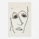 Sam Francis, Self-Portrait (SF-08), 1973, lithograph on Arches Cover