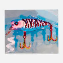 Rupert Jasen Smith, Fishing Lure #20, 1987, screenprint in colors on canvas