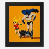 Mel Ramos, Batman, Robin and Batmobile, 1989, screenprint in colors