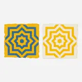 Sol LeWitt, Stars - Eight Pointed (diptych), 1996, monoprint with embossing on handmade paper