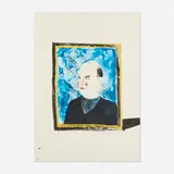 David Hockney, A Portrait of Rolf Nelson, 1973, lithograph in colors with watercolor hand-additions on BFK Rives