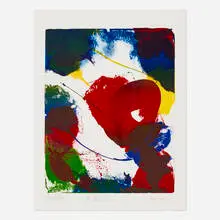 Paul Jenkins, At Stroke of Twelve, 1999, lithograph in colors on BFK Rives