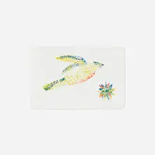 Kiki Smith, Red Breast, 2021, watercolor using rubber stamps on Twinrocker handmade