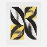 Charles Arnoldi, Arcs III, 2016, polymer gravure with etching and photo-etching in colors on Somerset