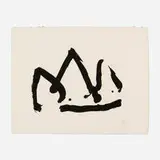 Robert Motherwell, Black Mountain (State 1), 1983, lift-ground etching and aquatint on white Georges Duchêne Hawthorne of Larroque handmade