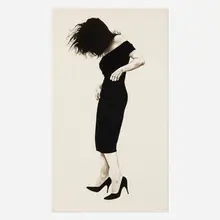 Robert Longo, Gretchen (from the Men in the Cities series), 1984, lithograph on Arches