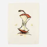 Claes Oldenburg, Apple Core - Summer, 1990, lithograph in colors