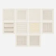 Agnes Martin, Paintings and Drawings: Stedelijk Museum Portfolio, 1991, lithograph on vellum parchment, book