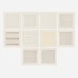 Agnes Martin, Paintings and Drawings: Stedelijk Museum Portfolio, 1991, lithograph on vellum parchment, book
