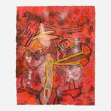 Roberto Sebastian Matta, Melodia-Melodio (from the New Success suite), 1996, carborundum etching in colors with pastel and gouache hand-coloring on handmade paper
