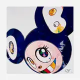 Takashi Murakami, And Then x6 (Blue: The Superflat Method), 2013, offset lithograph in colors
