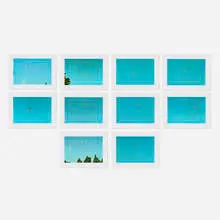 Throwing Three Balls in the Air to Get a Straight Line (Best of Thirty-Six Attempts) by John Baldessari, 1973, offset lithograph in colors on coated paper, sold Sep 2026