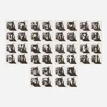 Wallace Berman, Radio/Aether Series 1966/1974, 1974, offset lithograph on Starwhite cover mounted on Gemini ragboard