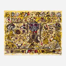 Roy De Forest, Walking, 1987, lithograph in colors