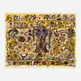 Roy De Forest, Walking, 1987, lithograph in colors